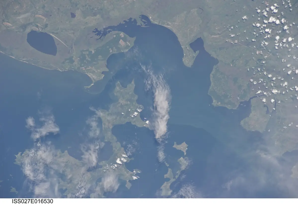 Bugala Island seen from the International Space Station