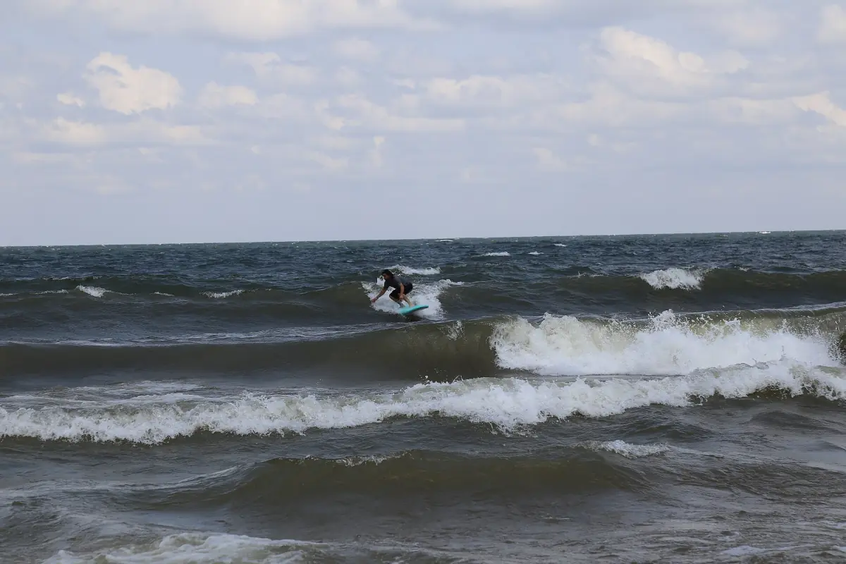 Choppy water on Lake Victoria off the Ssese Islands
